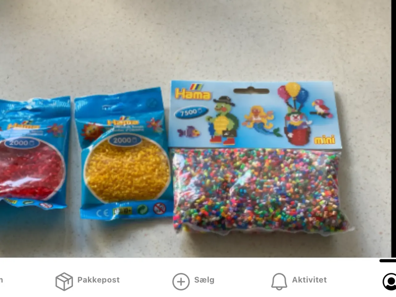 Billede 1 - 3 poser små rørperler