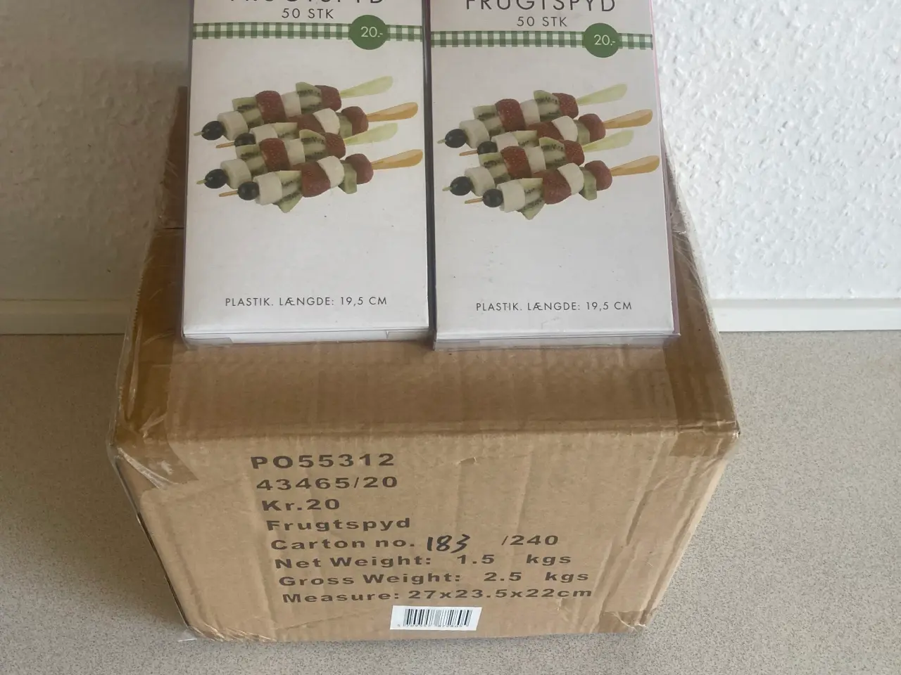 Billede 1 - 1 kasse m/30 pk fugtspyd