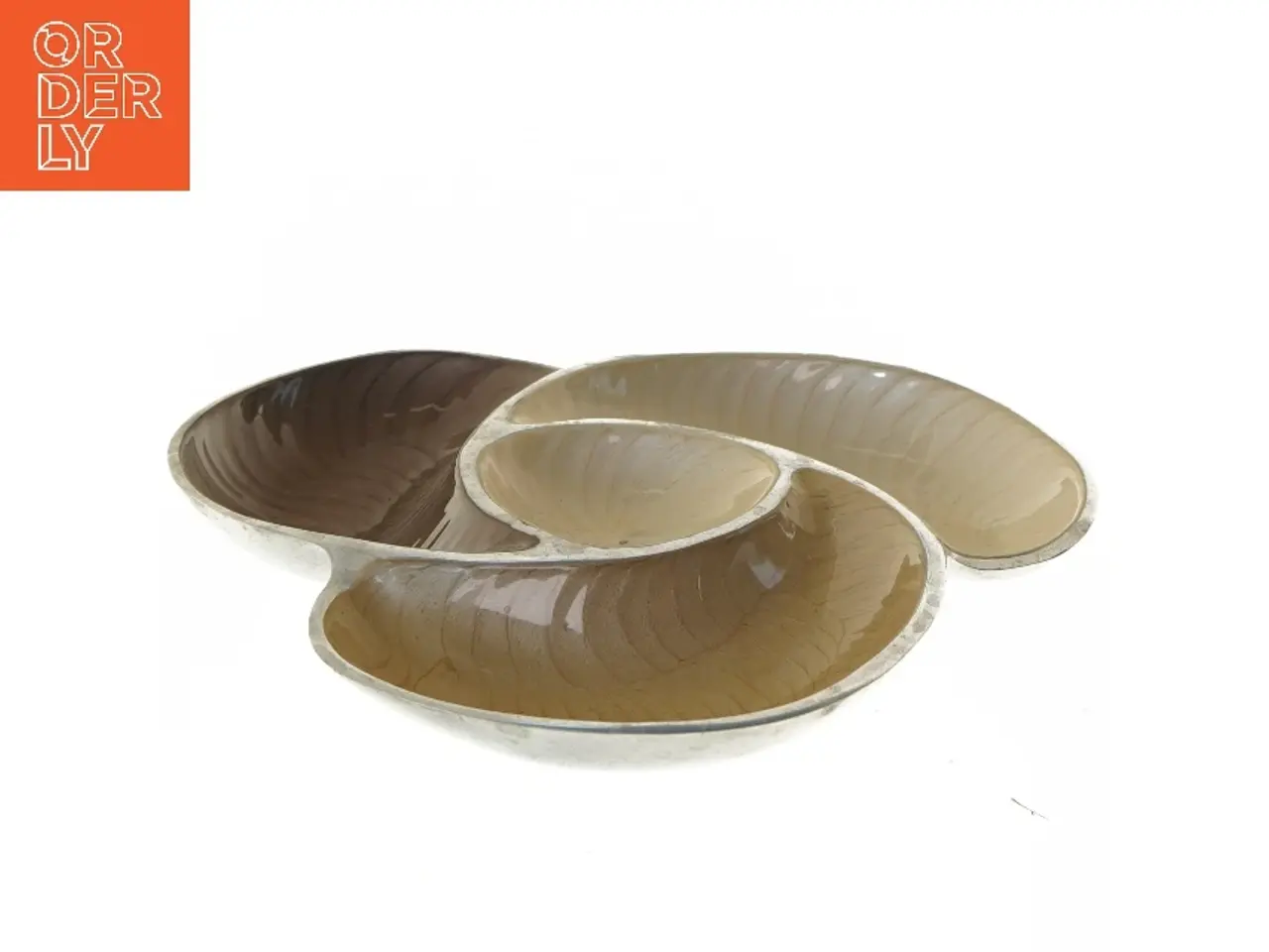 Billede 1 - Gylden serveringsskål fra Home Centre (str. Ø 25 cm)