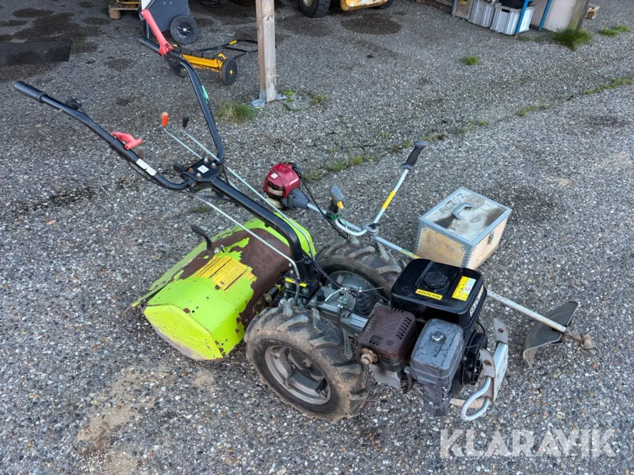Billede 2 - Redskabsbærer og buskrydder Grillo & Honda med fræser