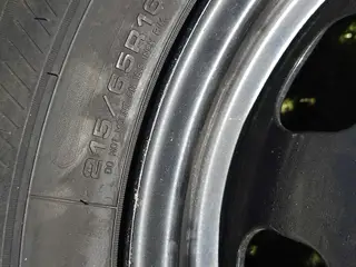 4 stk sort pulverlakkeret fælge 