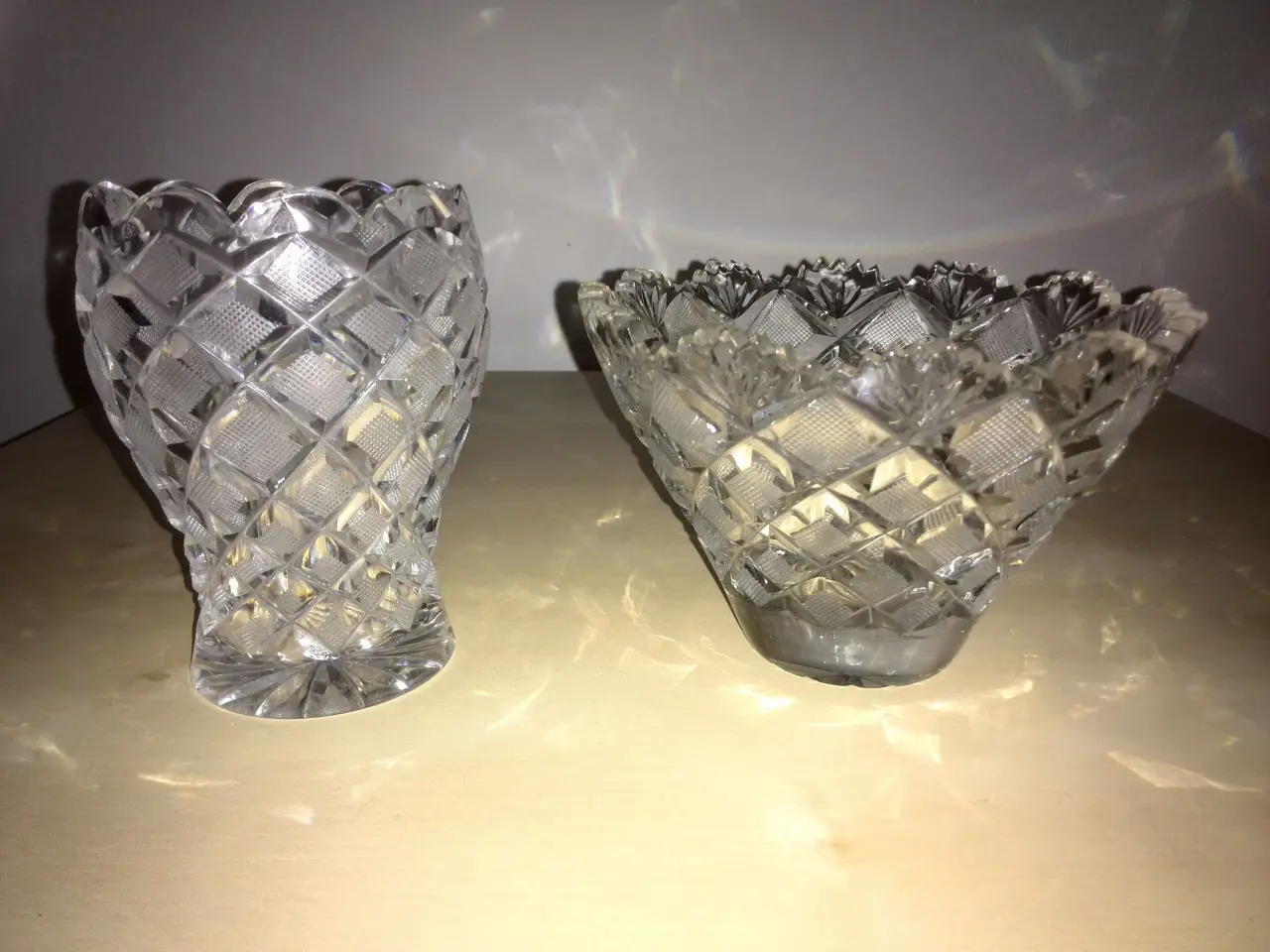Billede 1 - Slebne glasskåle