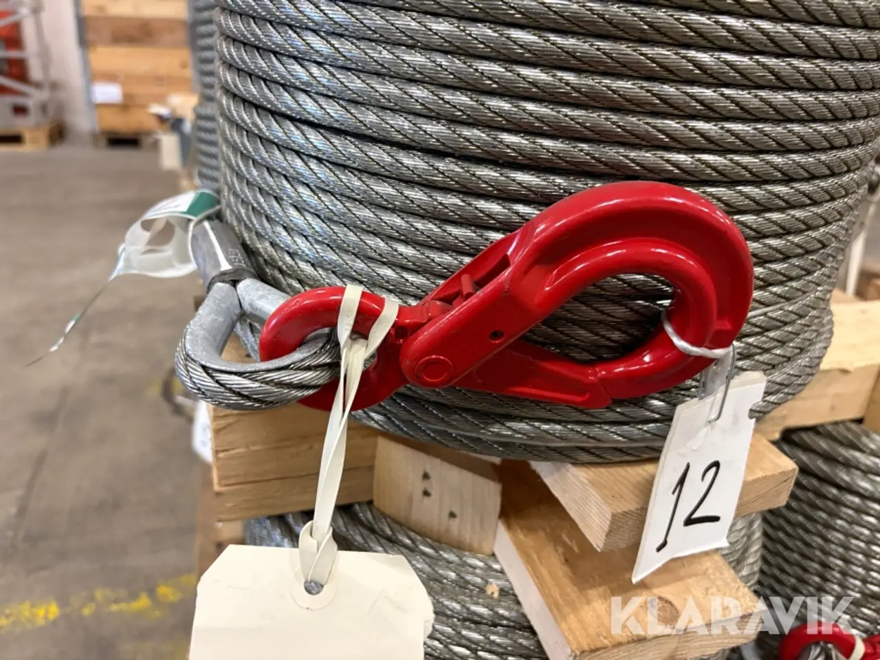 Billede 9 - Stålwire Drahtseilwerk Hemer Taurus wire top e. Safetyhook - 9 bundter / 1170m