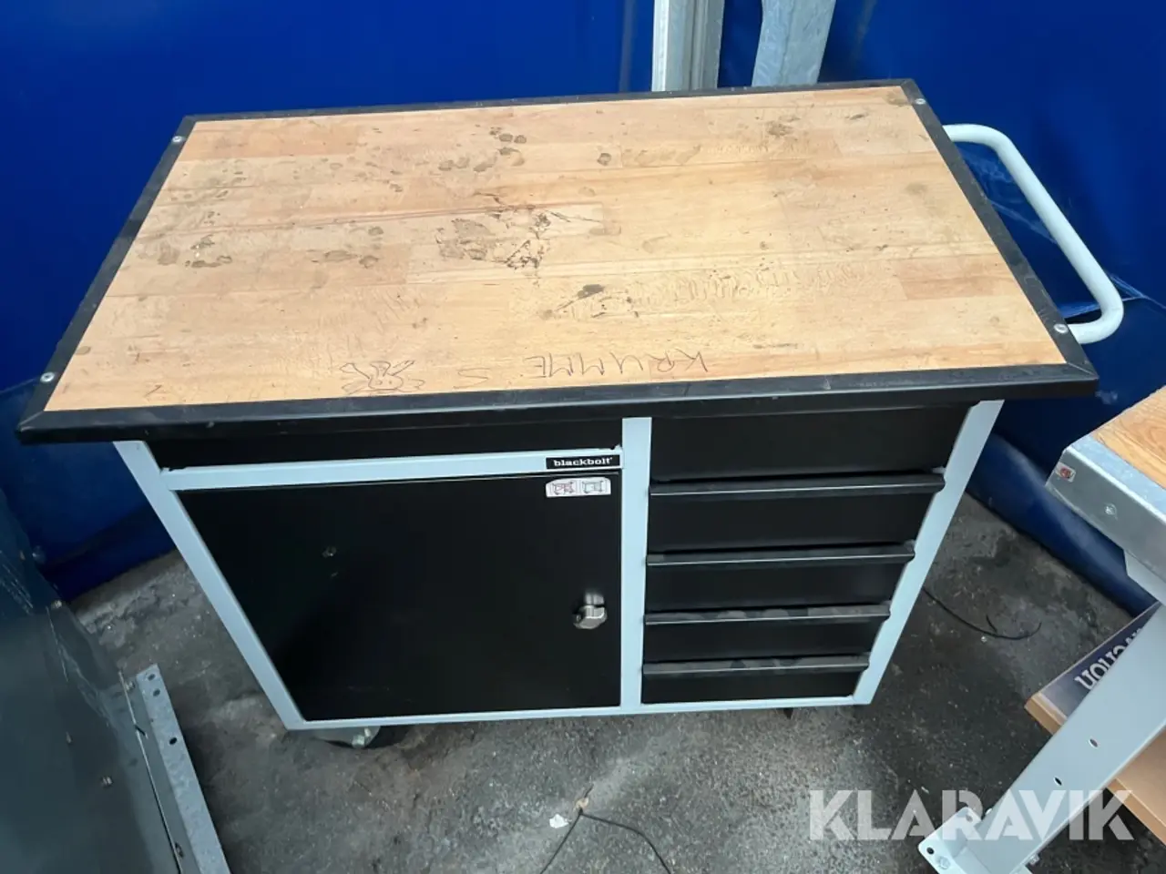 Billede 10 - Arbejdsbord Blackbolt 2 Styk med hjul