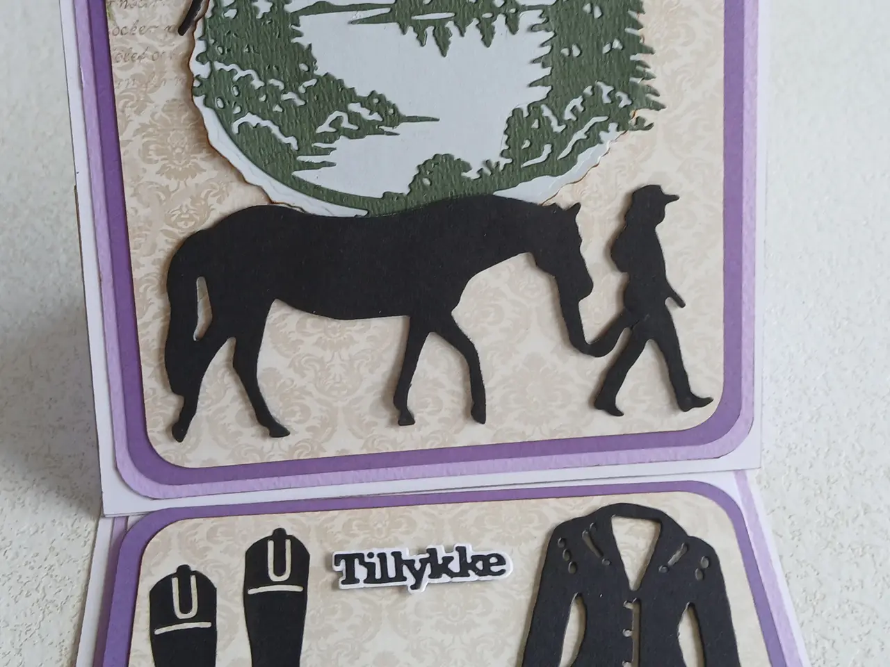 Billede 8 - tillykke-kort med hestemotiv sælges. 