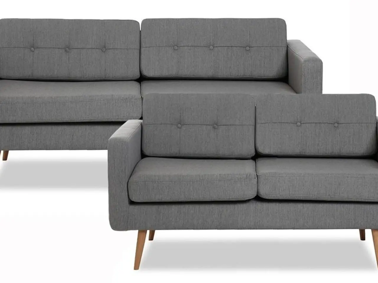 Billede 1 - Novelty 3+2 pers. sofasæt - lysegrå Inari 91, New Nordic