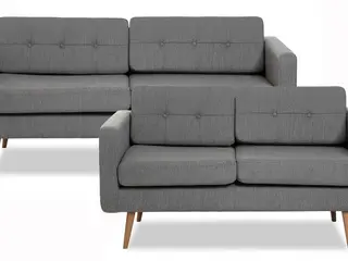 Novelty 3+2 pers. sofasæt - lysegrå Inari 91, New Nordic