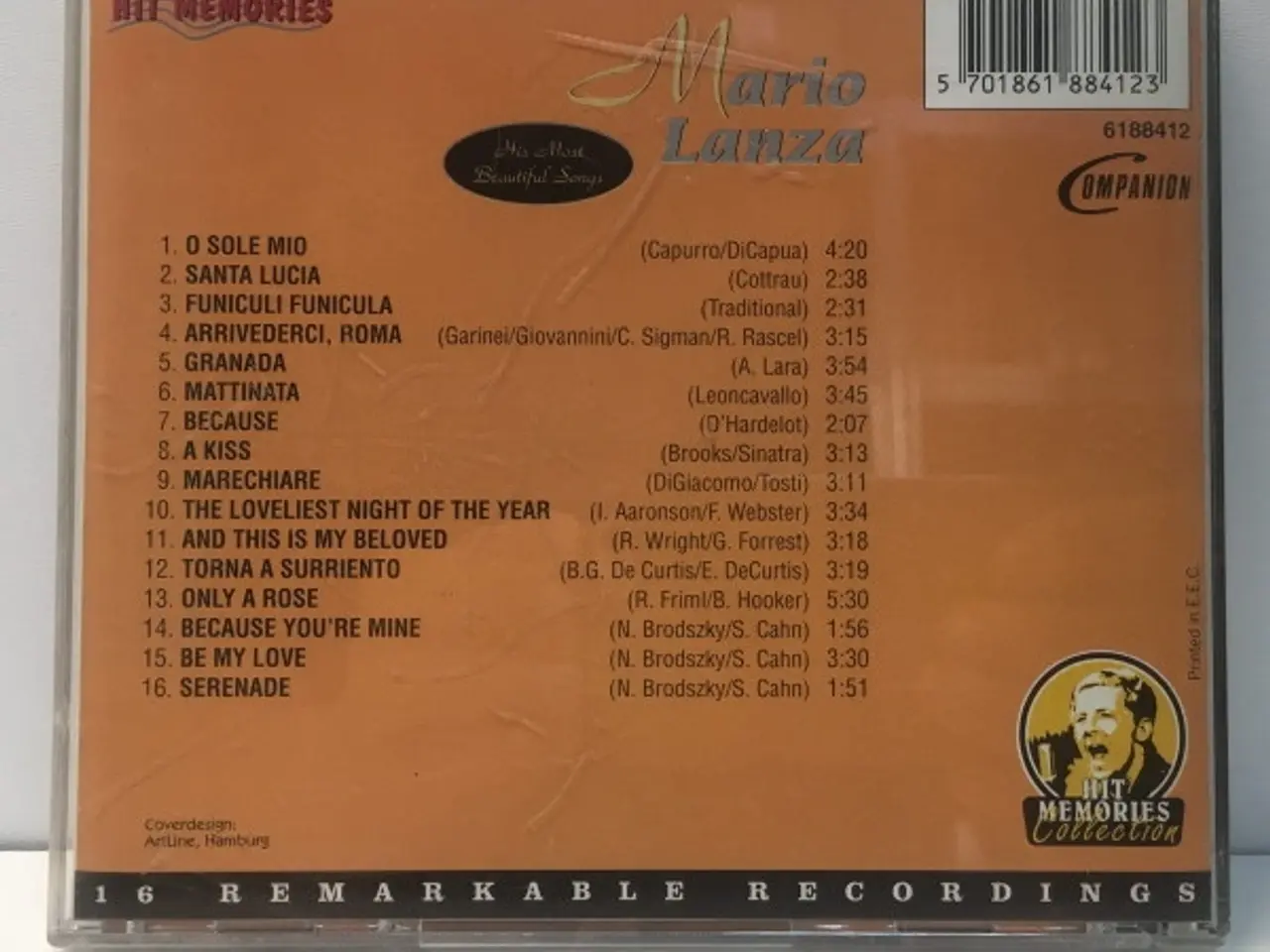 Billede 2 - Mario Lanza – His Most Beautiful Songs – CD