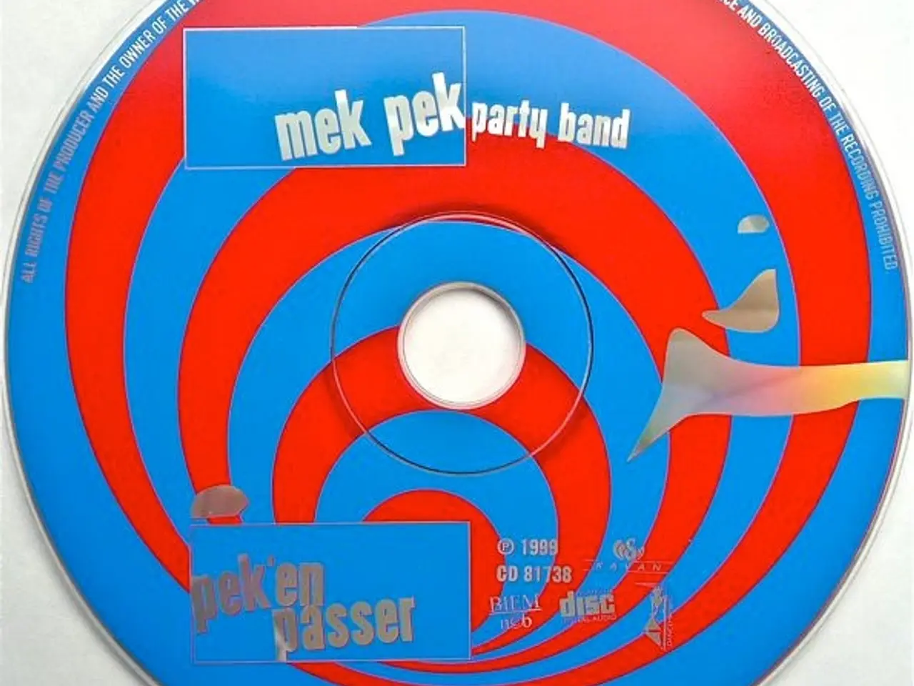 Billede 2 - Mek Pek Party Band – Pek'en Passer – CD