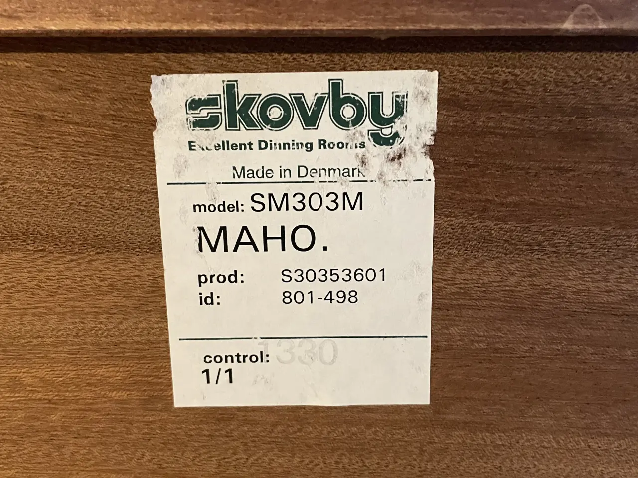 Billede 3 - Flot Skovby skænk i massiv mahogni