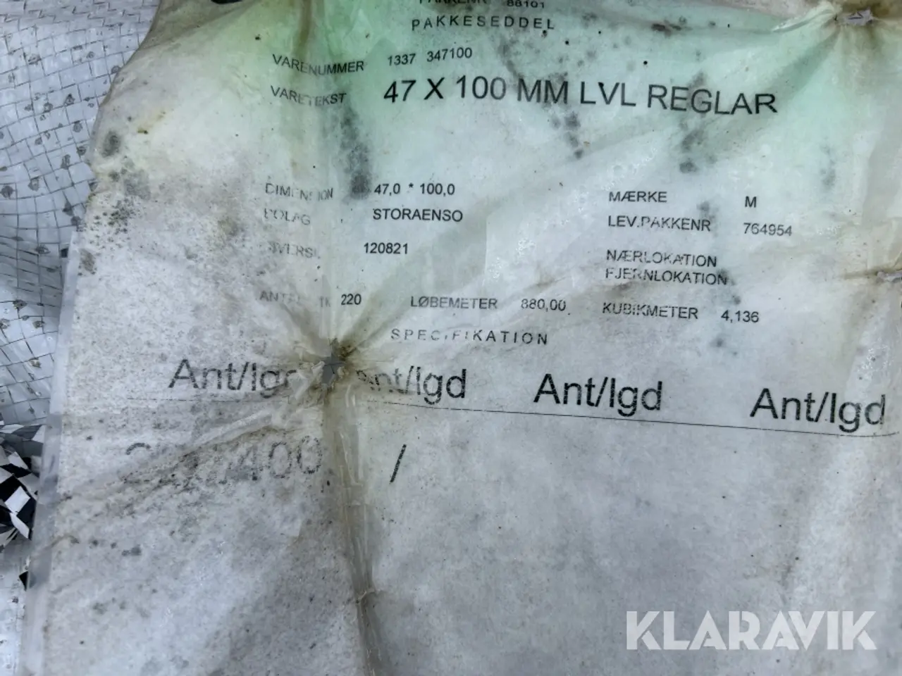 Billede 6 - LVL reglar, 220 styk, 880 løbende meter