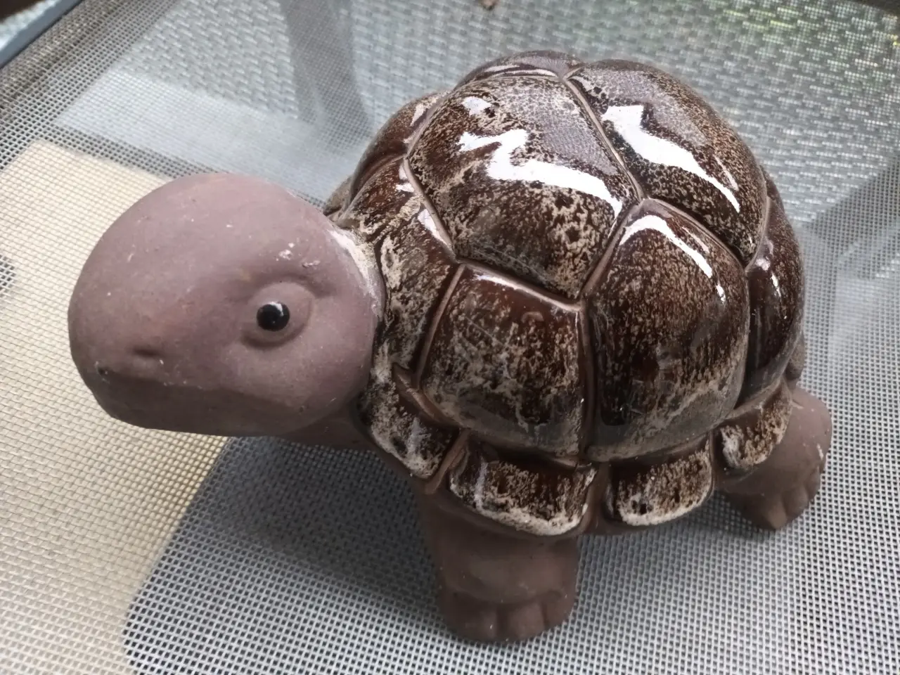 Billede 3 - STOR FLOT SKILDPADDE I KERAMIK 26X28 CM
