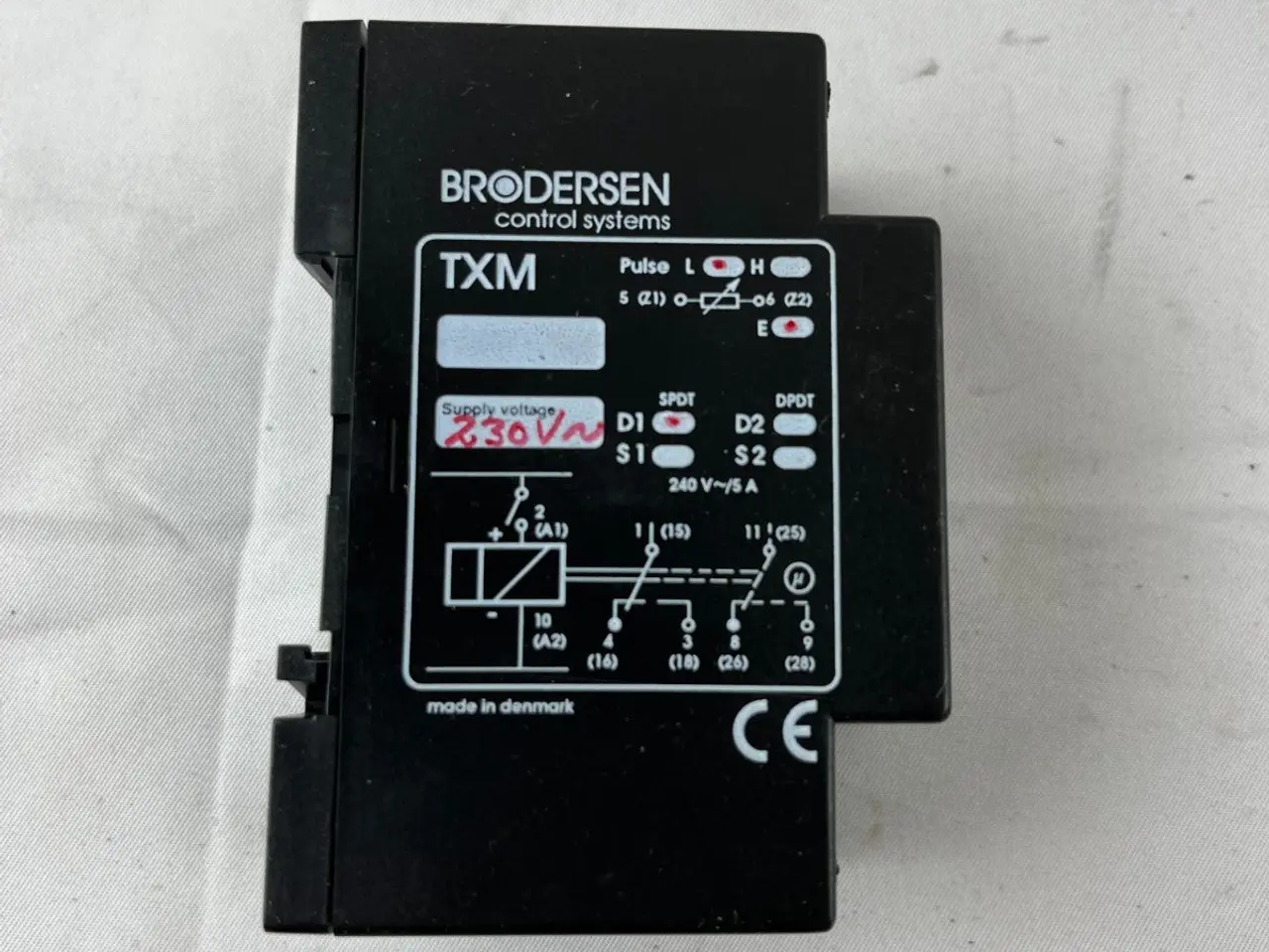 Billede 7 - Brodersen UNIC TXM Timer relæ modul 230V AC DIN