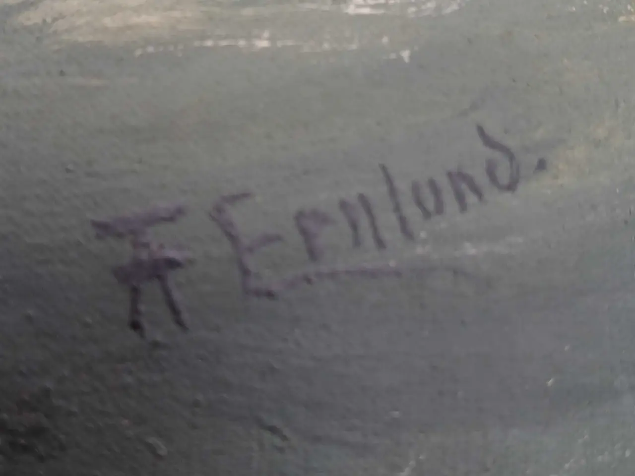 Billede 2 - Marinemaleri. Signeret Fr. Ernlund