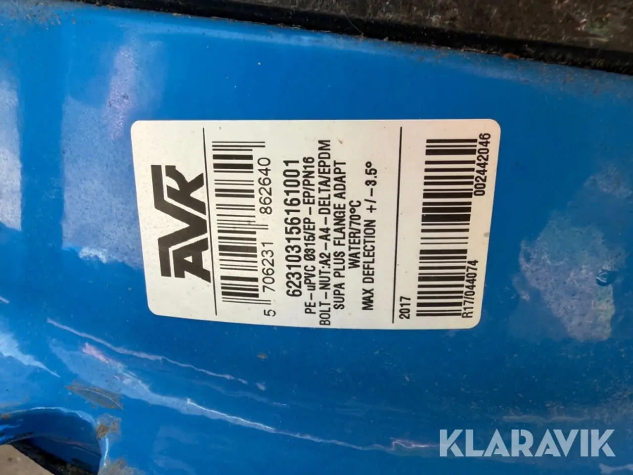 Billede 6 - Elektromagnetisk flowmåler MJK MagFlux 7200 med to koblinger Ø315