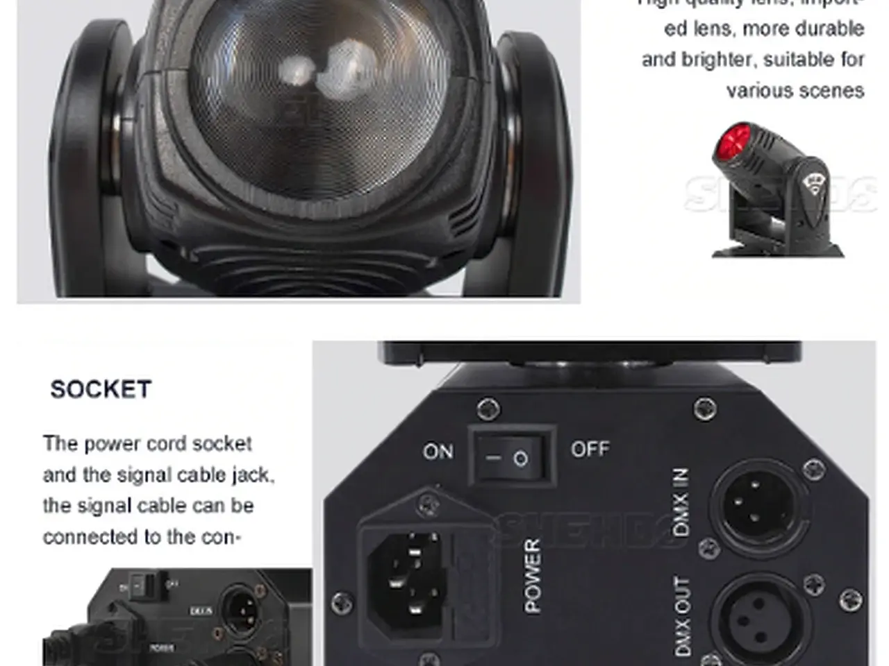 Billede 8 - Udlejes - MOVING HEAD 360º BEAM RGBW.