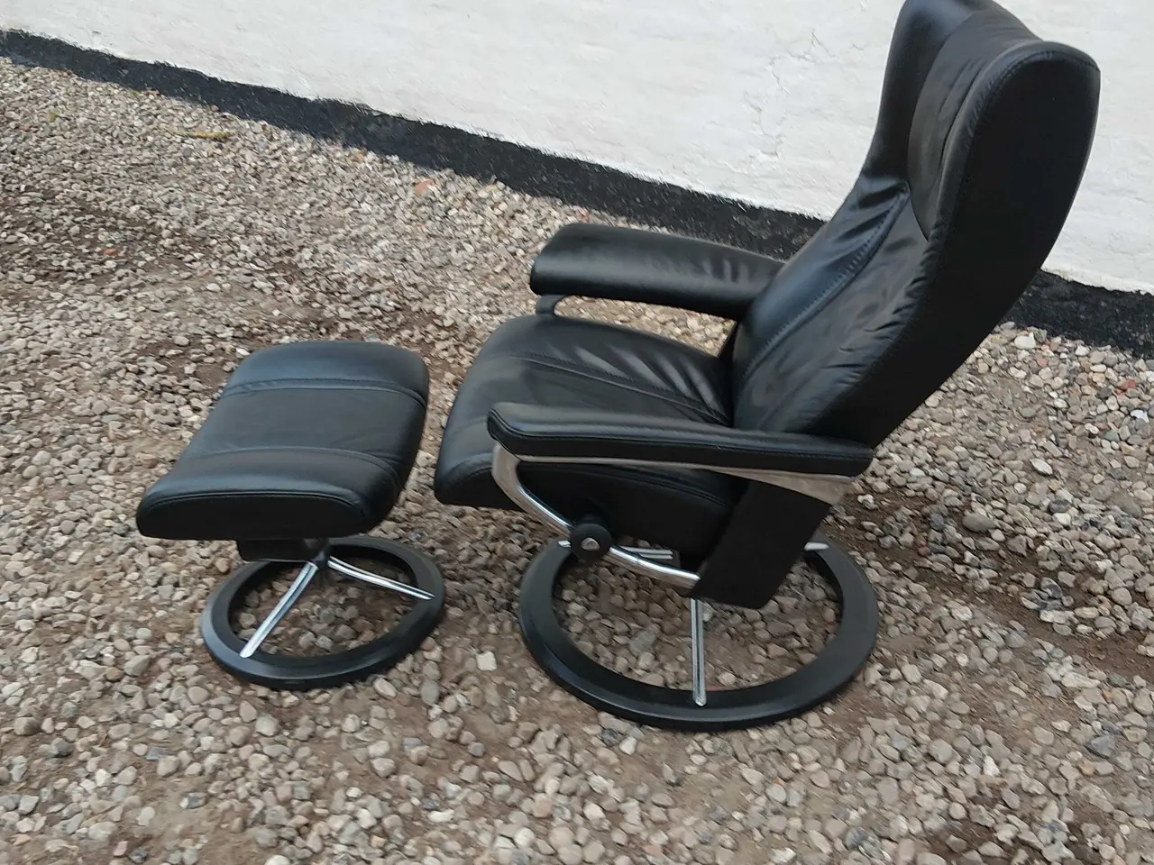 Billede 4 - stressless wing læder lænestol. NYPRIS 25.998