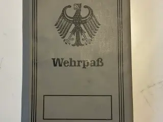 Ældre tysk Wehrpass