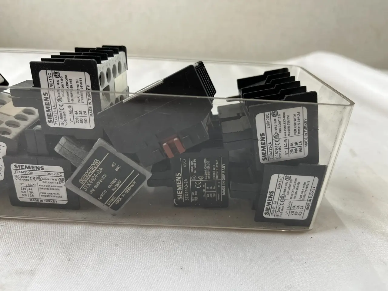 Billede 5 - Siemens 3TX44 kontaktor relæ Aux Blocks blandet