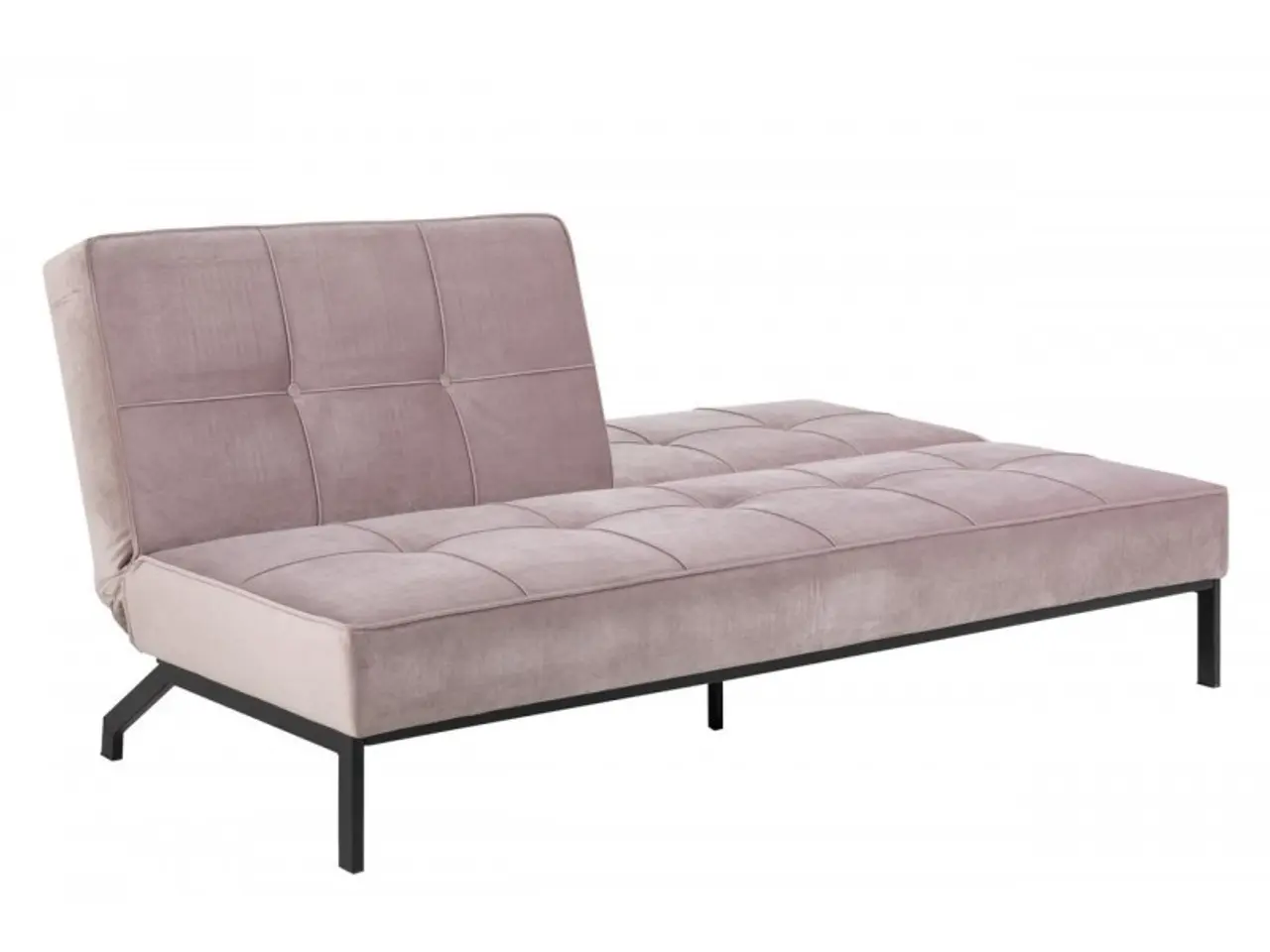 Billede 3 - Perugia sovesofa - Støvet Rosa velour