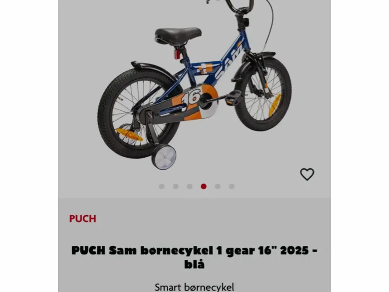 Billede 2 - Børnecykel med støttehjul