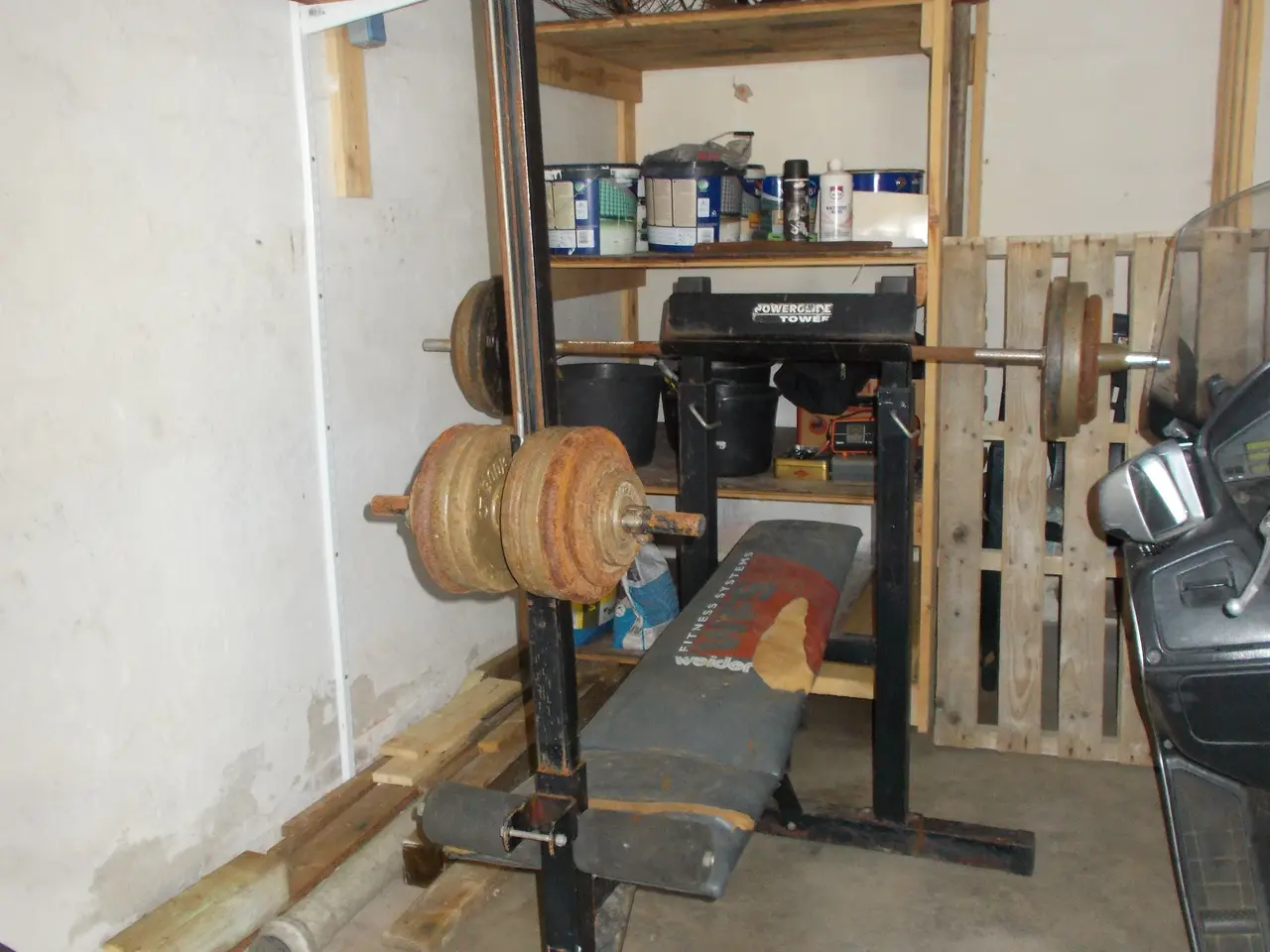 Billede 2 - træningsbænk,ældre,90 kg vægte