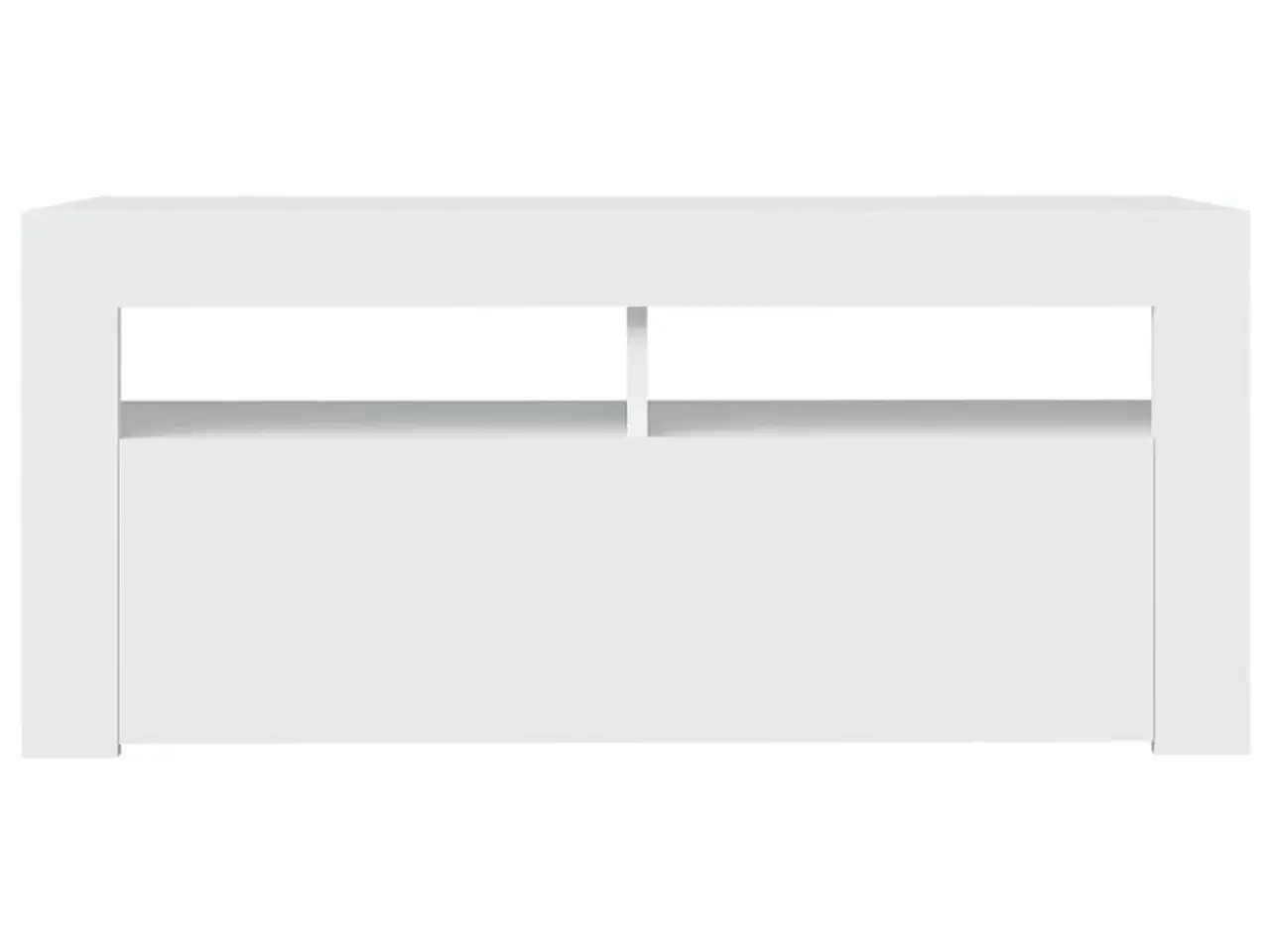 Billede 7 - Tv-skab med LED-lys 90x35x40 cm hvid