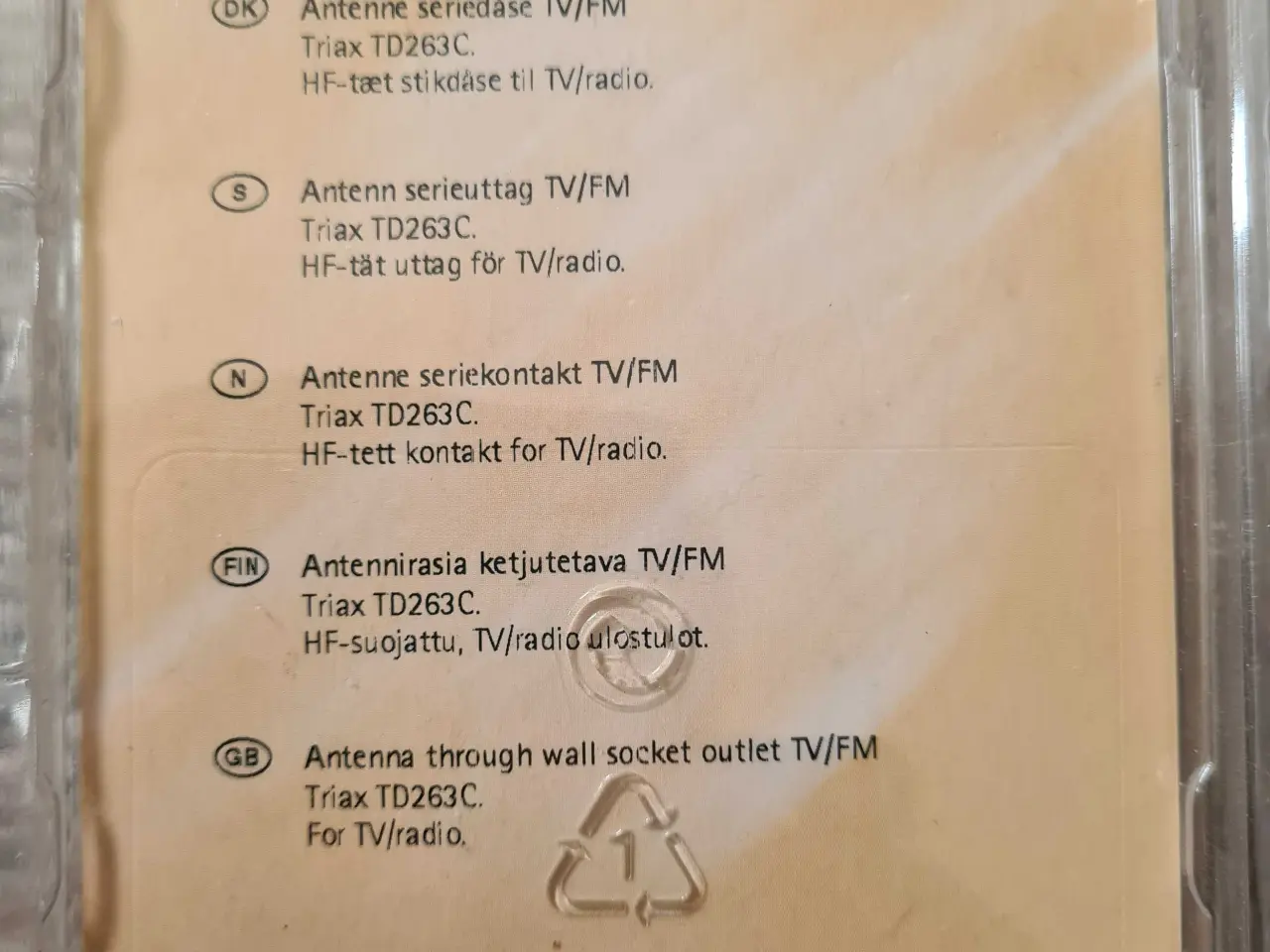 Billede 2 - Antenne vægstikdåse