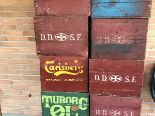Div. retro ølkasser / kasser