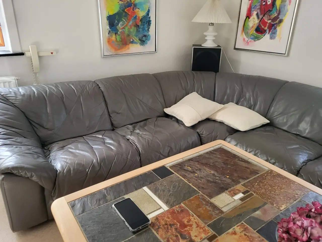 Billede 2 - Hjørnesofa i læder
