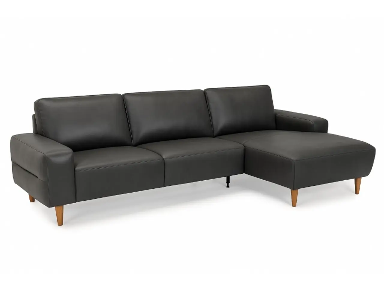 Billede 2 - Hjort Knudsen Almind læder chaiselongsofa højrevendt