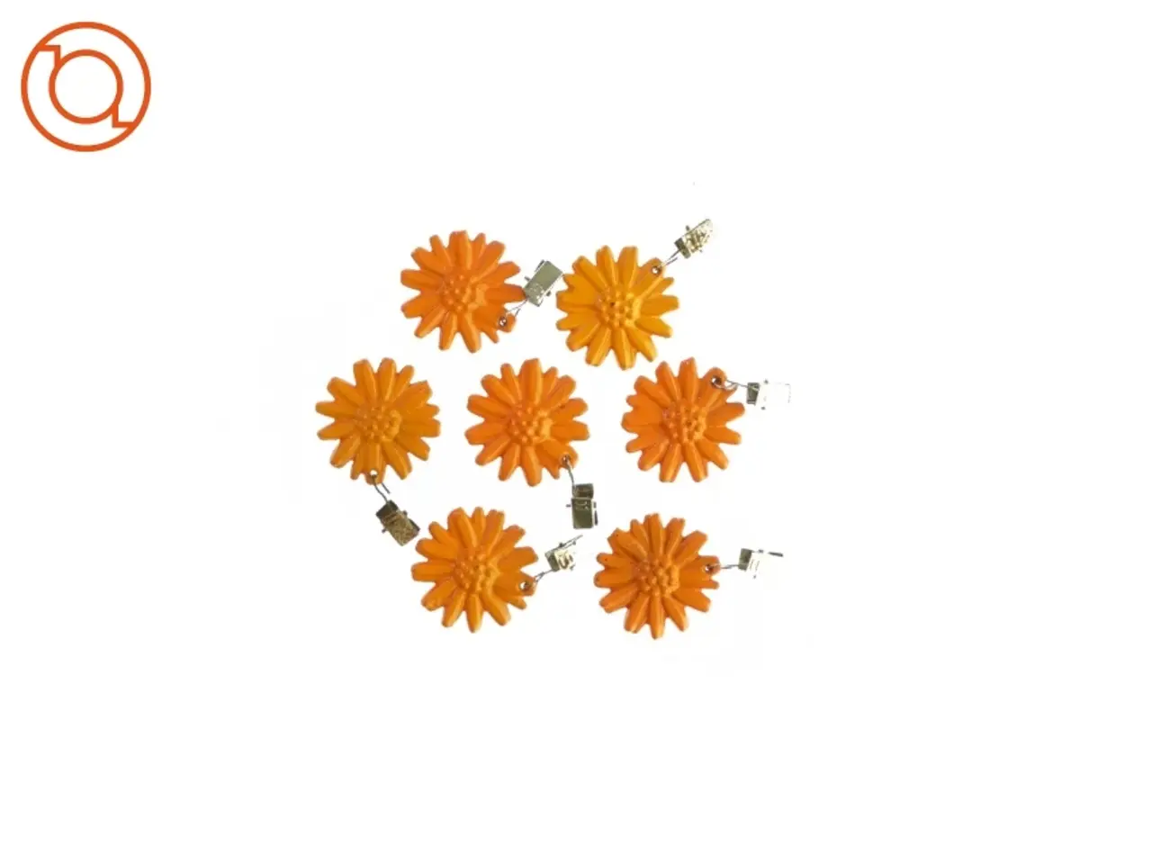Billede 1 - Blomster klemmer (7 stk) (str. Ø: 5,5 cm)