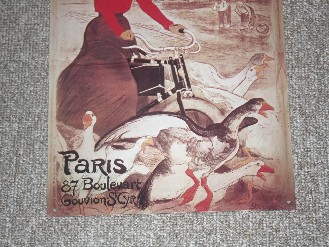 Billede 3 - Metalskilt med reklameplakat