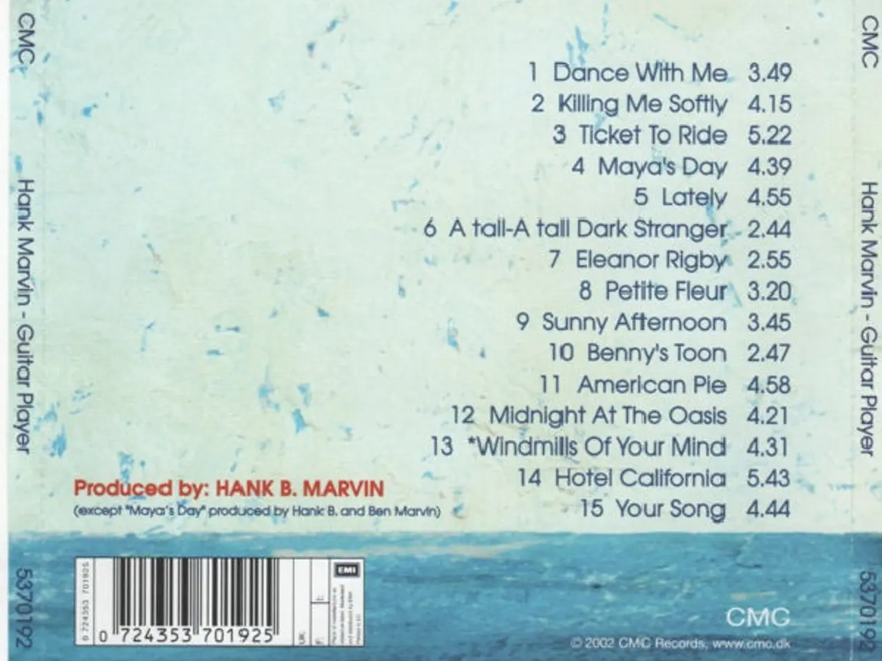 Billede 2 - Hank Marvin – Guitar Player – CD