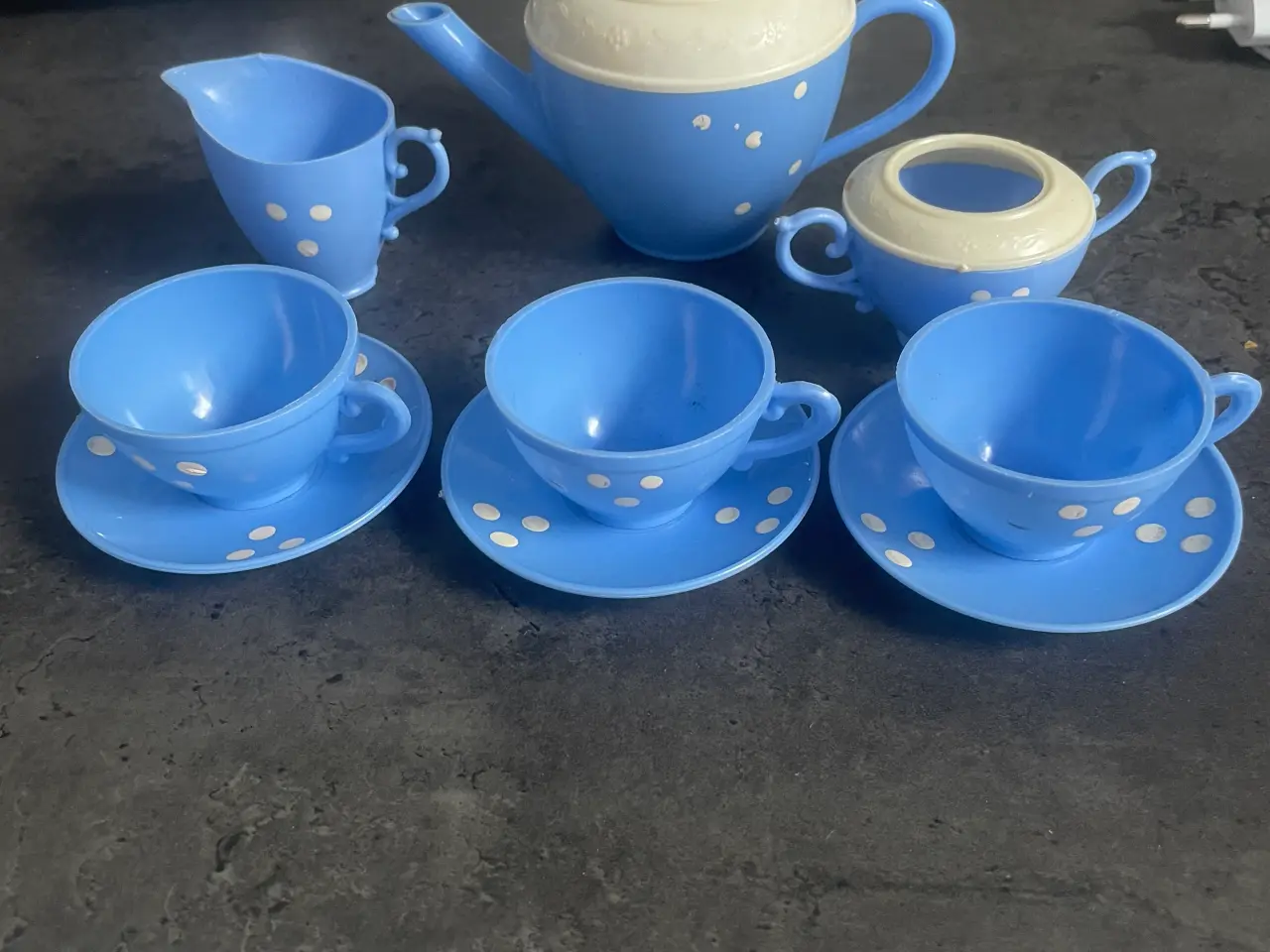 Billede 2 - Retro vintage dukke kaffestel
