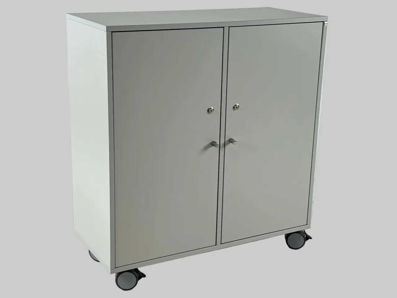 Billede 1 - Cube Design Quadro Skab – Lysegrå 80x35x87cm