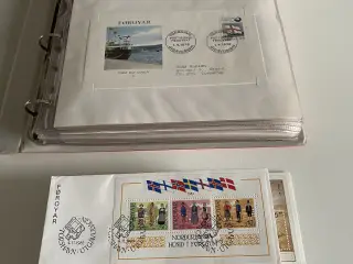 Færøerne førstedags kuverter 1976 til 1986
