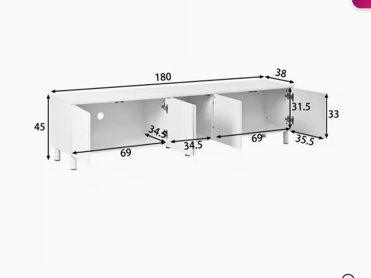 Billede 3 - ny tv bord i pakke