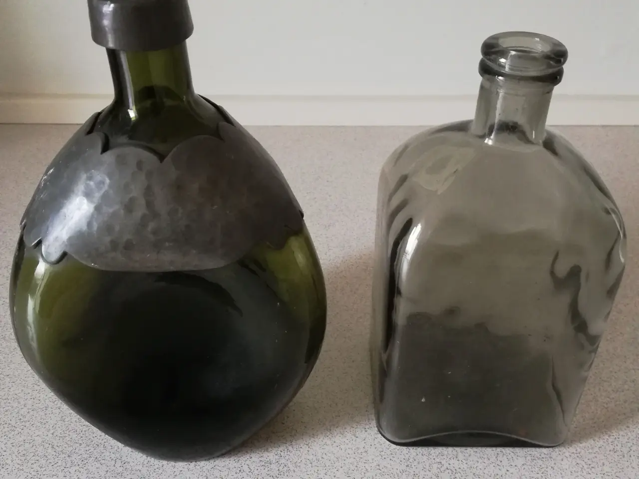 Billede 12 - Retro vaser i glas m/tin