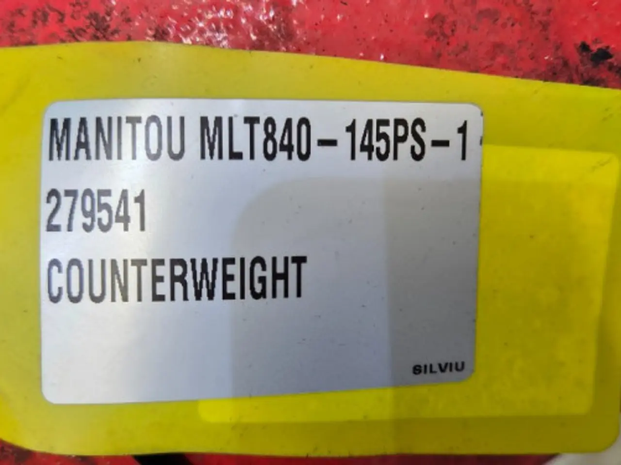 Billede 16 - Manitou MLT840-145PS Kontravægt 279541