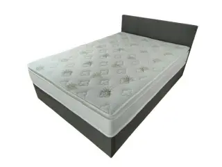Seng med opbevaring/løftesystem og gavl ( mål 140 x 200)