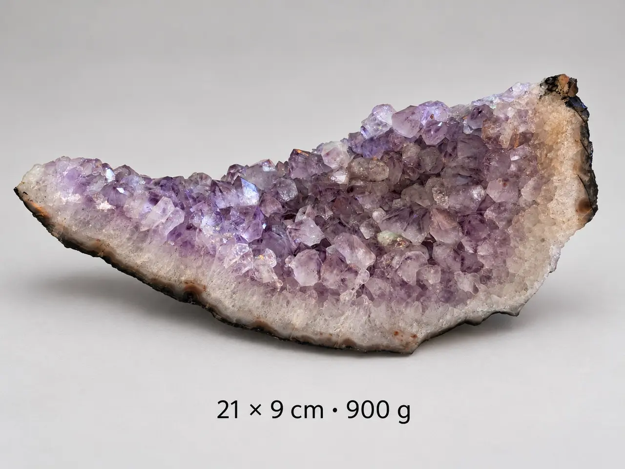 Billede 2 - Ametystdruse 21 × 9 cm – 900 g, høj kvalitet