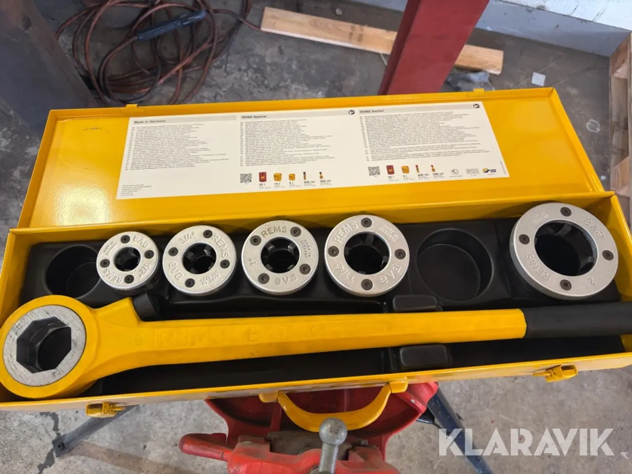 Billede 9 - Tristand plus rørskærer Rems Eva set R 1/2 - 1 1/4"