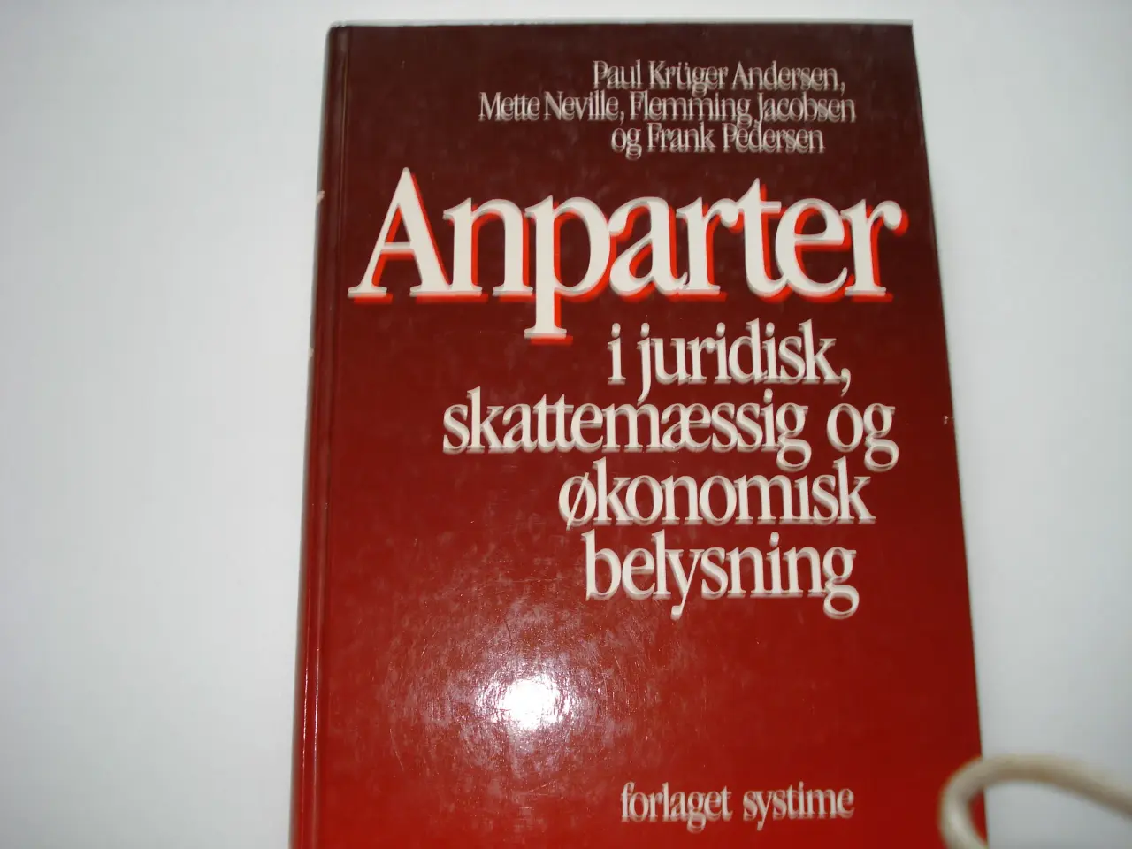 Billede 1 - Anparter i juridisk skattemæssig og økon