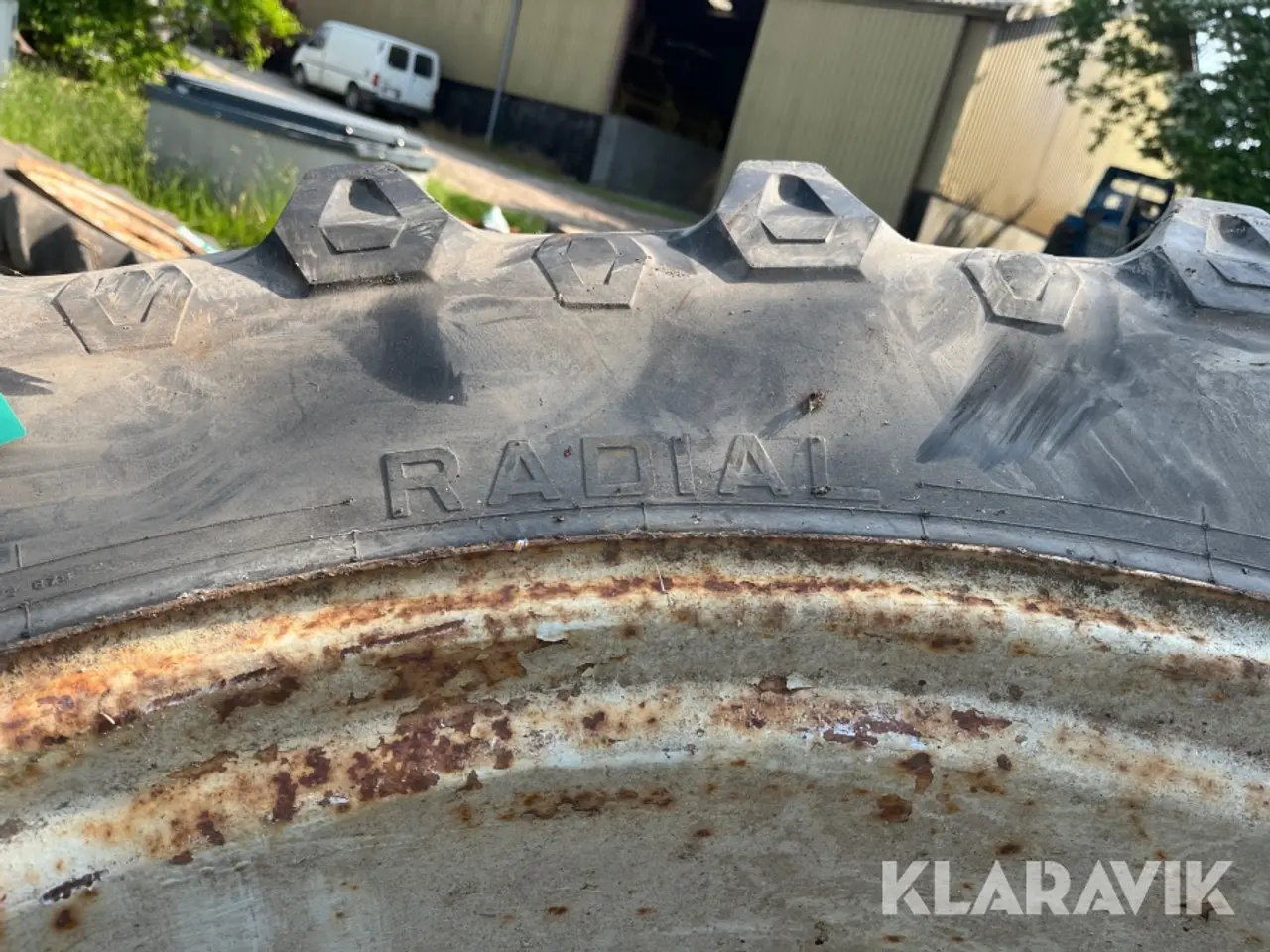 Billede 4 - Traktordæk tvillingehjul med lås Pirelli Radial TM700 2 styk