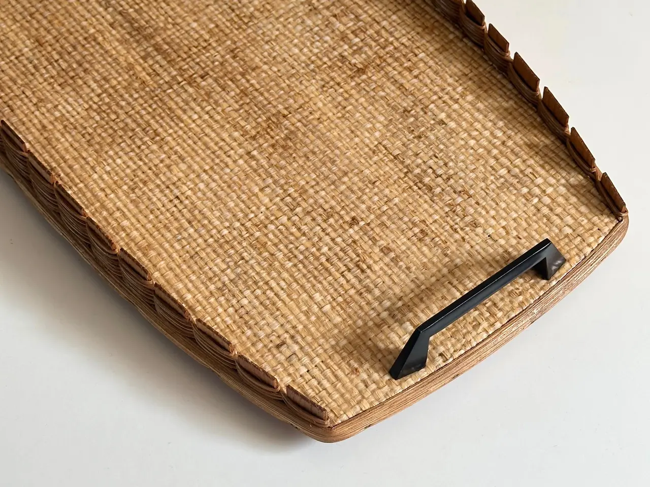 Billede 3 - Vintage serveringbakke m flet