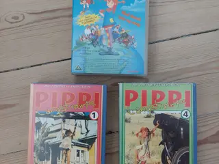 Pippi Langstrømpe VHS – 3 stk.