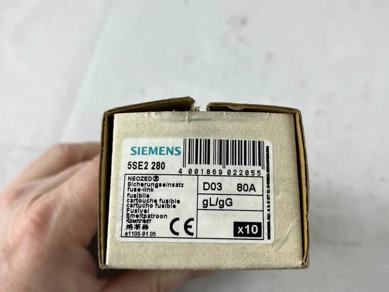 Billede 2 - Siemens 5SE2 280 Neozed sikringer D03 80A gL gG Of