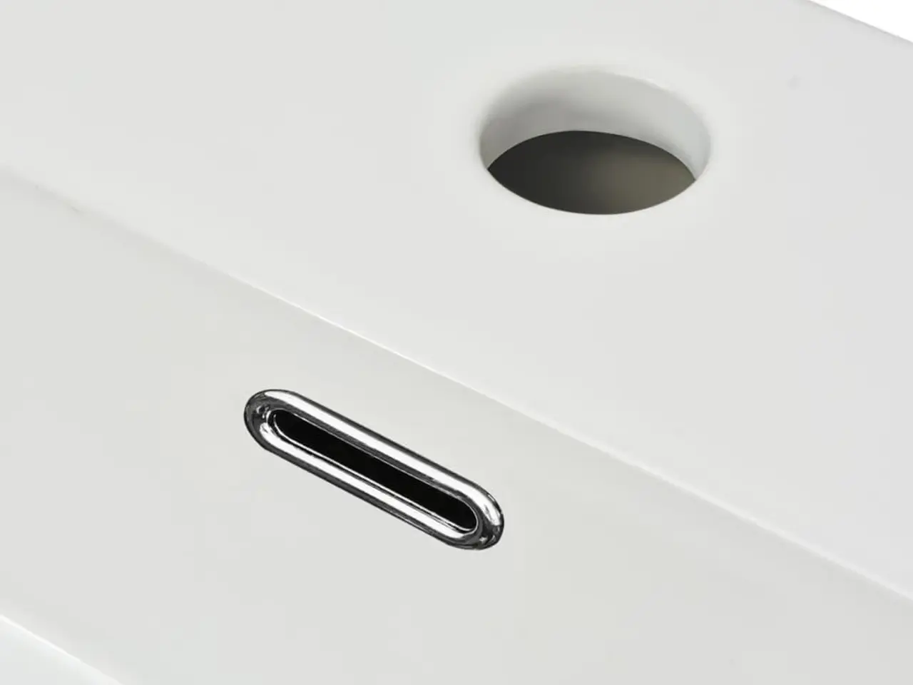 Billede 5 - Håndvask i keramik med hanehul 60,5 × 42,5 × 14,5 cm - hvid