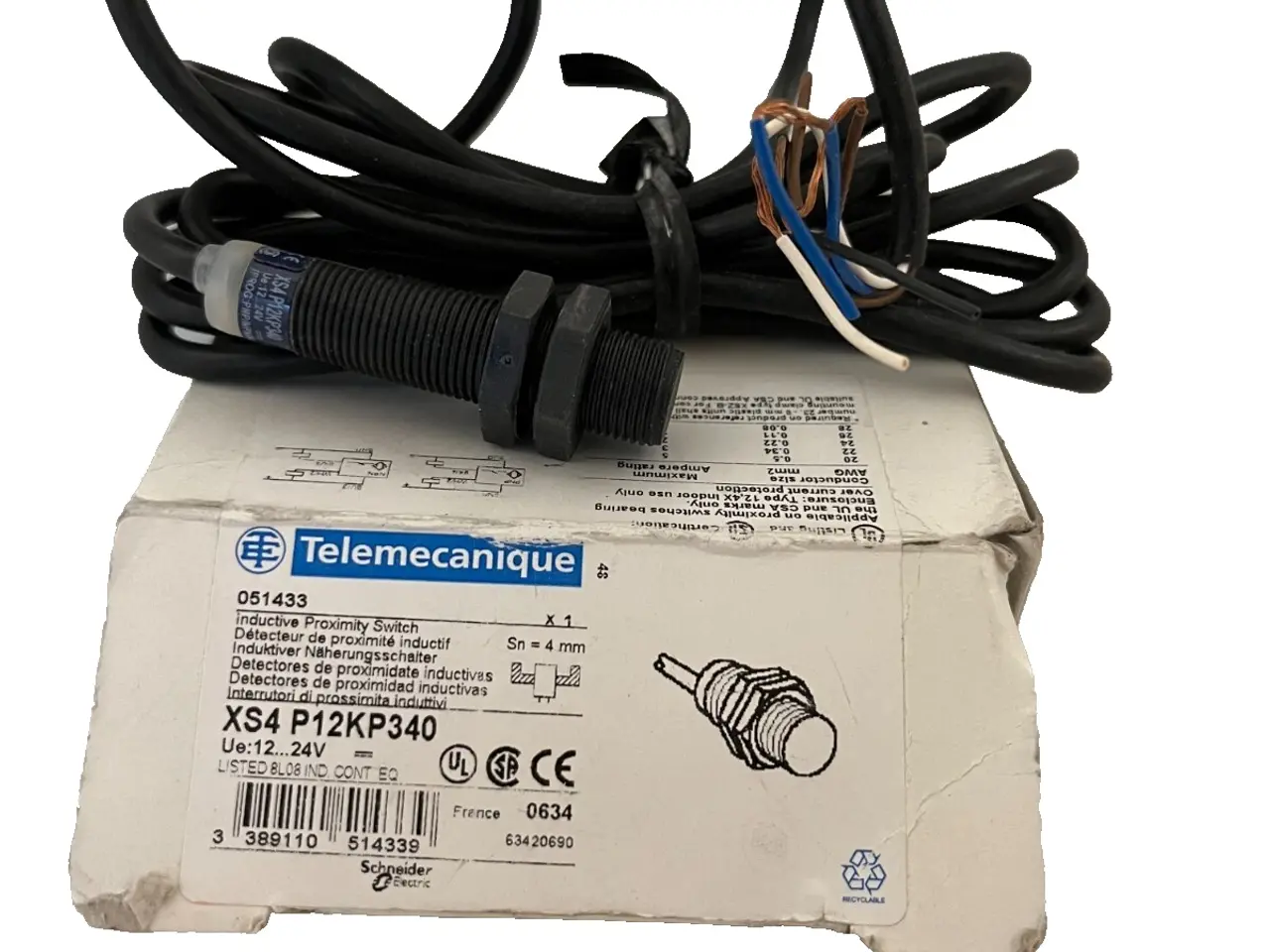 Billede 1 - Telemecanique XS4P12KP340 Inductive Proximity M12